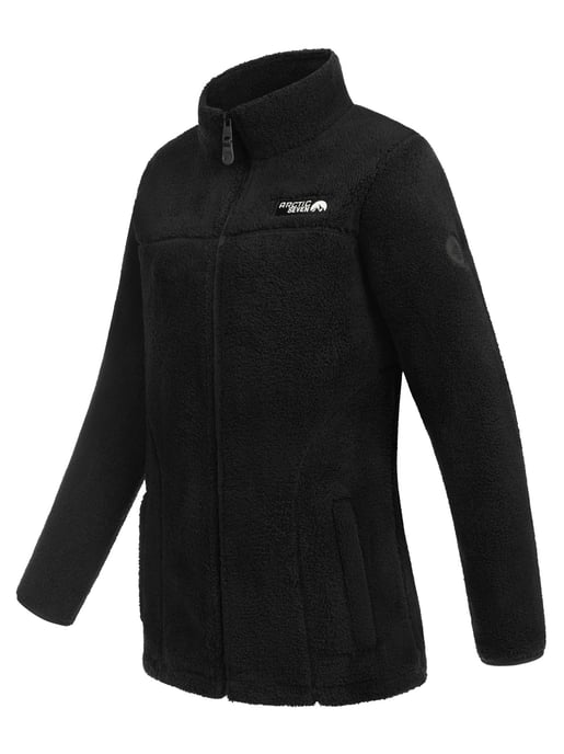 Arctic Seven Women’s Sherpa Fleece Jacket – Warm Outdoor Zip-Up – Black - Image 4