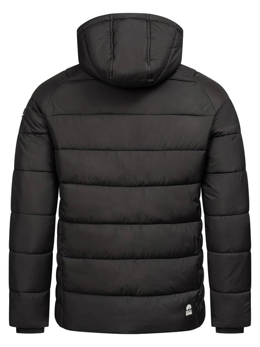 Arctic Seven Gewatteerde Winterjas voor Heren met Afneembare Capuchon Zwart - Image 2