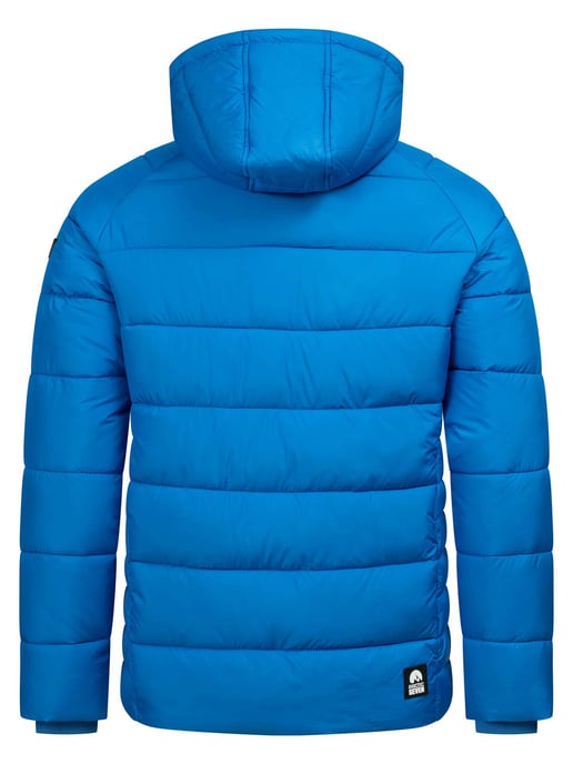 Arctic Seven Gewatteerde Winterjas voor Heren met Afneembare Capuchon Blauw - Image 2