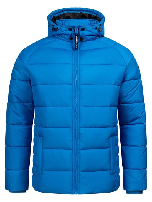 Arctic Seven Gewatteerde Winterjas voor Heren met Afneembare Capuchon Blauw - Image 3