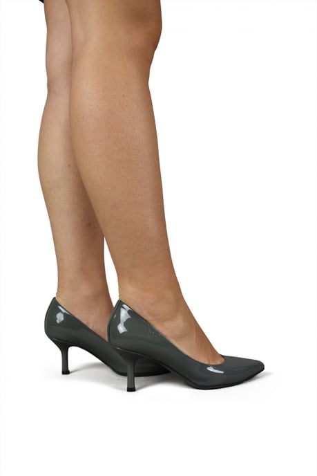 Walter Steiger leren pumps grijs - Image 2