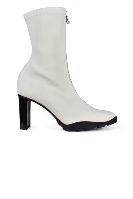 Alexander McQueen enkellaarsjes scuba wit - Image 1