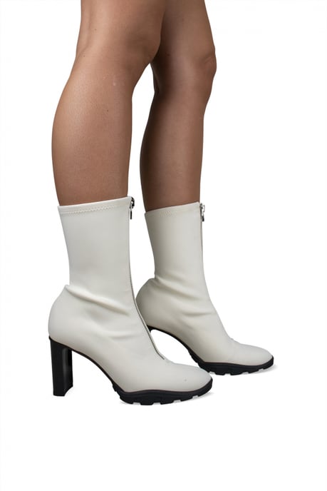Alexander McQueen enkellaarsjes scuba wit - Image 2