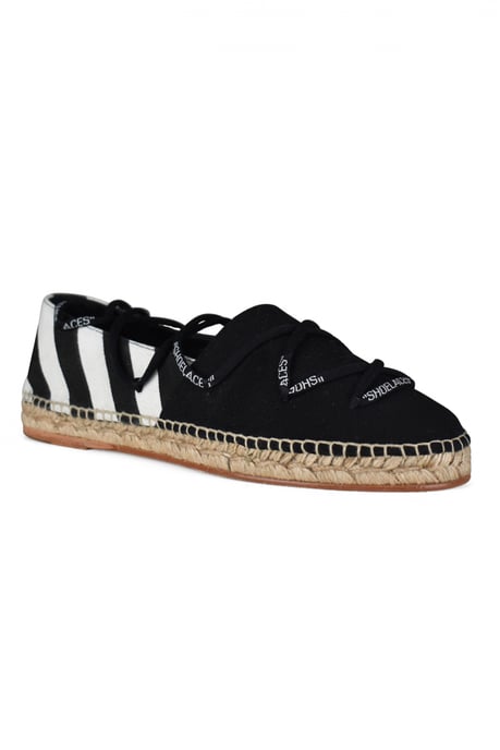 Gebroken witte espadrilles zwart - Image 2