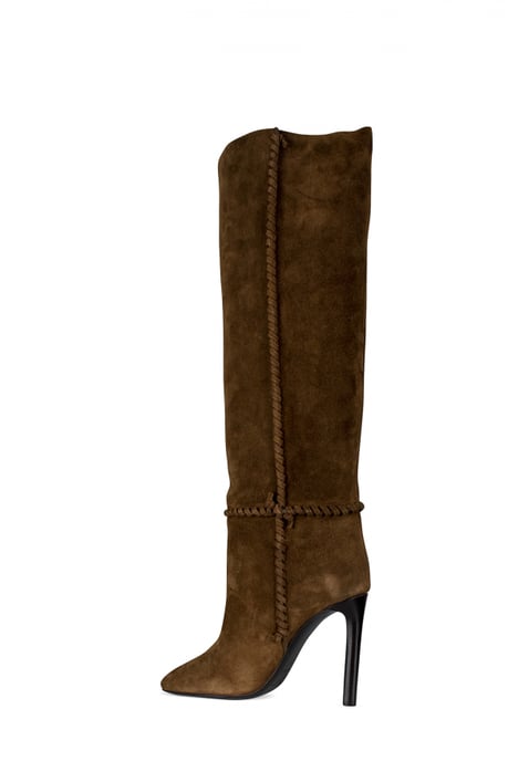 Saint Laurent Mica Laarzen Bruin - Image 4