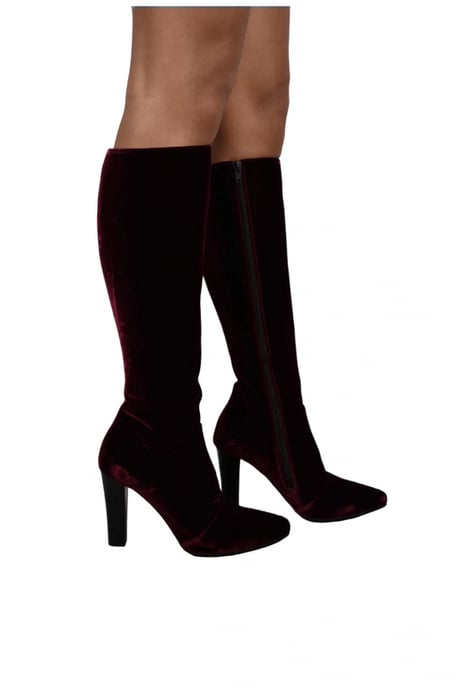 Saint Laurent Laarzen Lily Bordeaux Bordeaux - Image 1