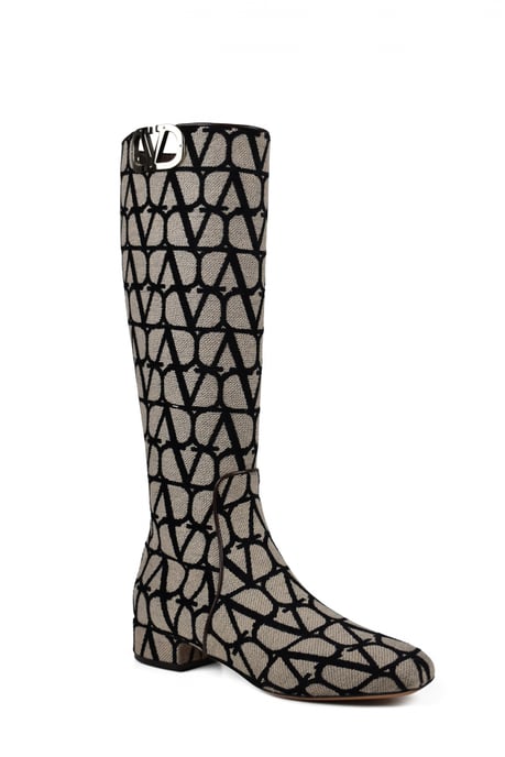 Valentino Garavani VLogo Laarzen Beige - Image 2