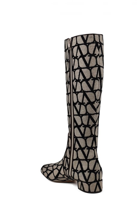 Valentino Garavani VLogo Laarzen Beige - Image 3
