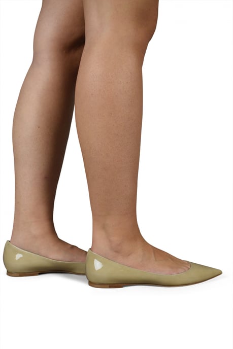 Jimmy Choo ballerina's ALINA beige - Image 2