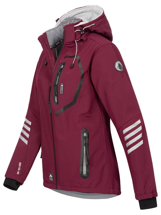 Arctic Seven Dames Softshelljas Bordeaux-Grijs - Image 2