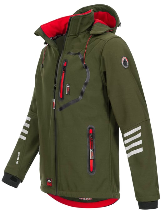 Arctic Seven Softshell Jas voor heren Overgangsjas - Olijfrood - Image 2