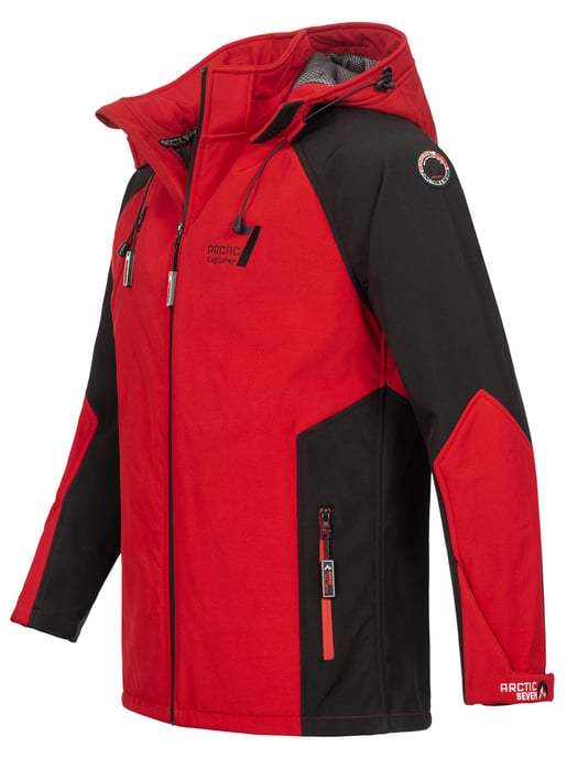 Arctic Seven Softshell Jas voor Heren – Rood-Zwart - Image 3