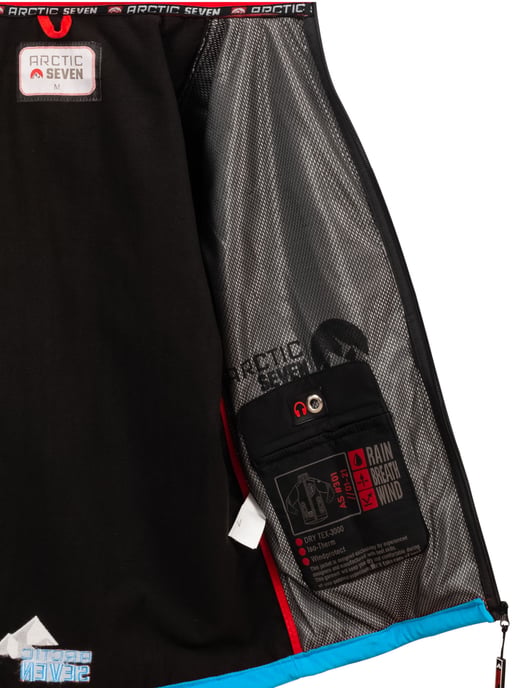 Arctic Seven Softshell Jas voor heren Overgangsjas - Zwart-Blauw - Image 5