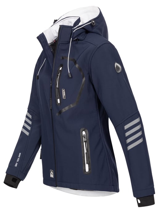 Arctic Seven Dames Softshelljas Marineblauw-Wit - Image 2