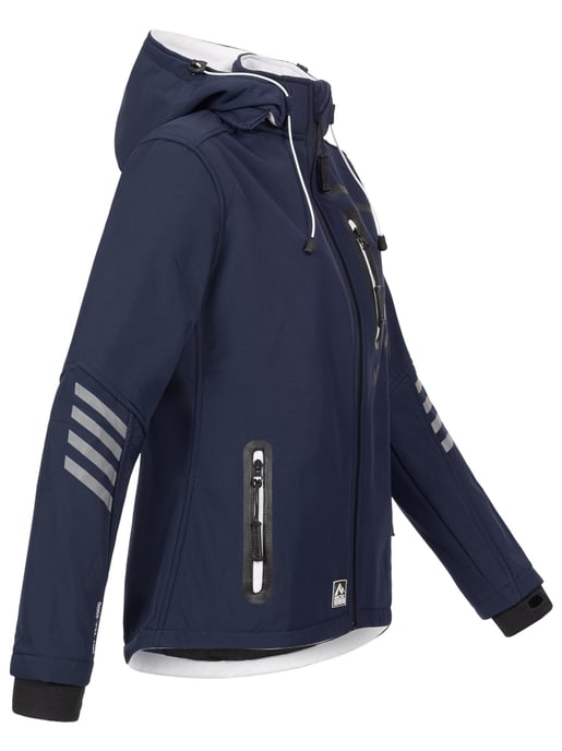 Arctic Seven Dames Softshelljas Marineblauw-Wit - Image 3