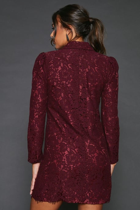Lace Blazer Dress - Image 3