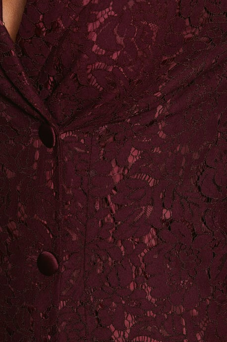 Lace Blazer Dress - Image 4