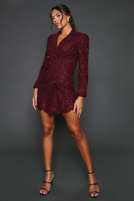 Lace Blazer Dress - Image 5