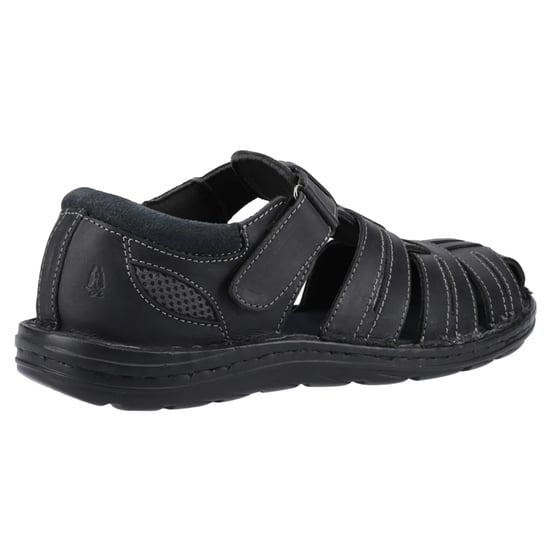 Hush Puppies Heren Albert Fisherman Leren Sandalen (Zwart) - Image 2