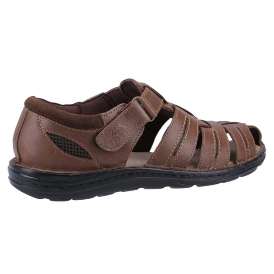 Hush Puppies Heren Albert Visserssandalen van Leer (Beige) - Image 2