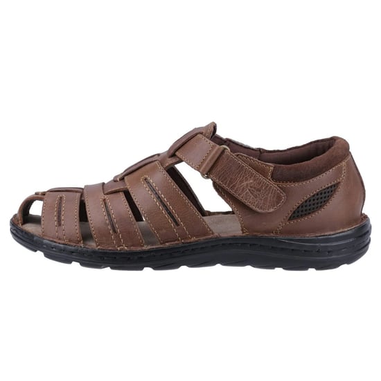 Hush Puppies Heren Albert Visserssandalen van Leer (Beige) - Image 3