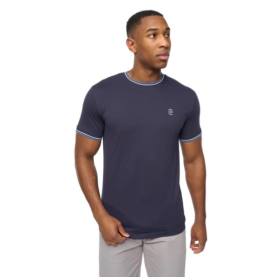 Crosshatch Heren Shellworth T-Shirt (Marine) - Image 1
