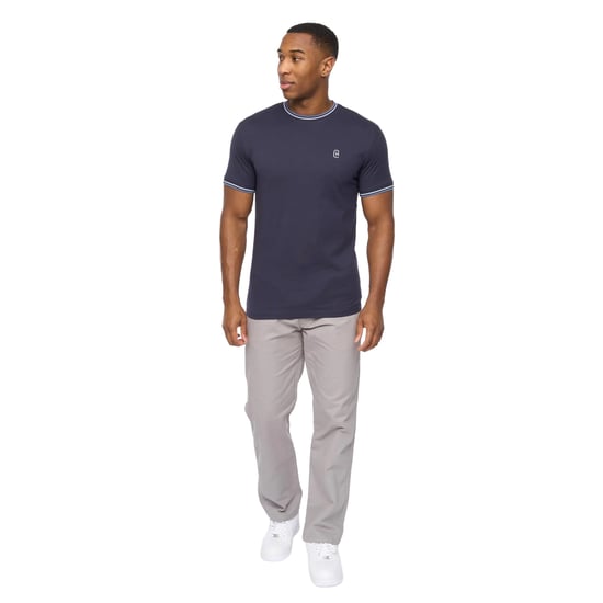 Crosshatch Heren Shellworth T-Shirt (Marine) - Image 3