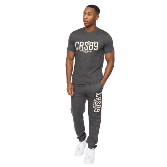 Crosshatch Heren Ellsworth T-Shirt (Houtskool mergel) - Image 3