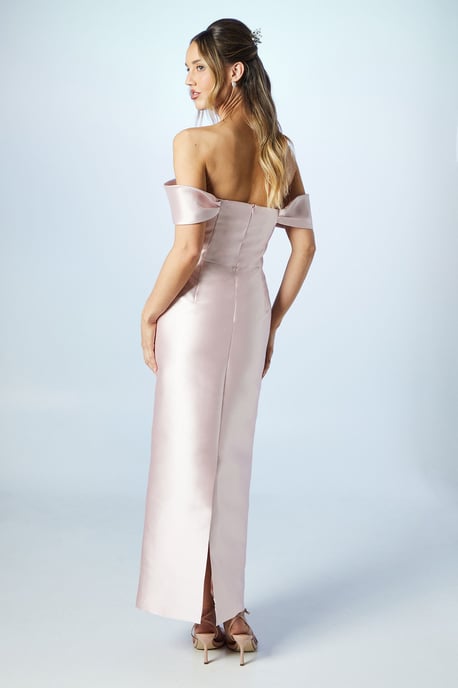Twill Column Bridesmaids Dress - Image 3