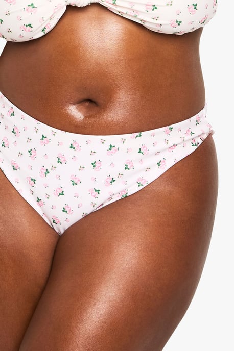 Plus SWIMWEAR ESSENTIALS DITSY FLORAL HIGH WAIST BIKINI BOTTOMS - Image 4