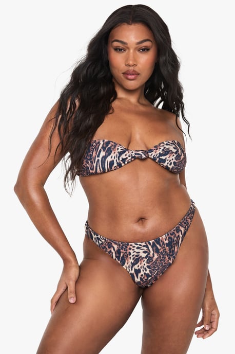 Plus Swimwear Essentials Solid Brief - Image 1