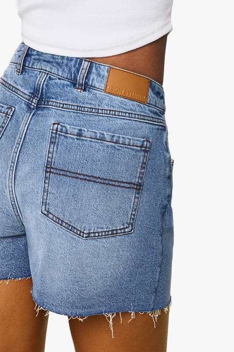 Tall Denim Mini Short - Image 4