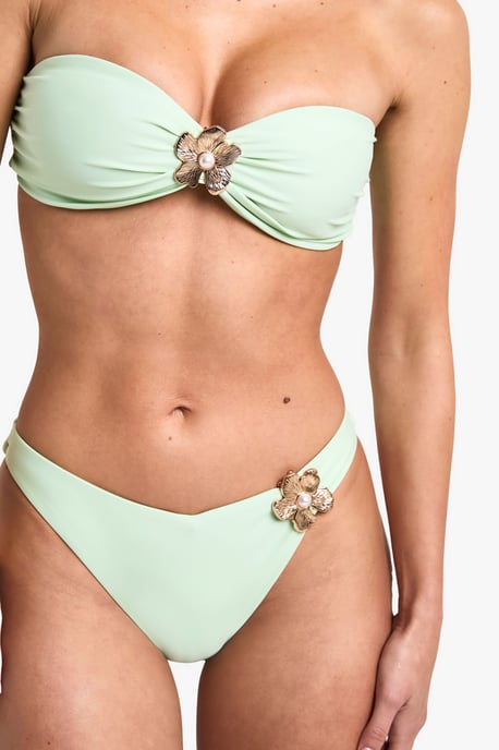 Pearl Flower Bandeau Bikini Top - Image 4