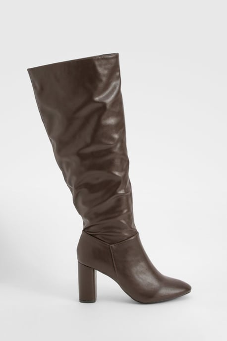 Block Heel Knee High Boots - Image 2