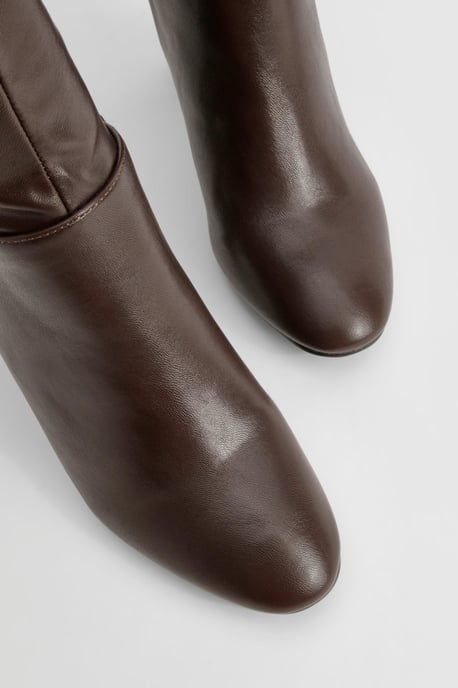 Block Heel Knee High Boots - Image 4