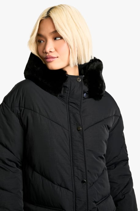 Faux Fur Hooded Parka - Image 4