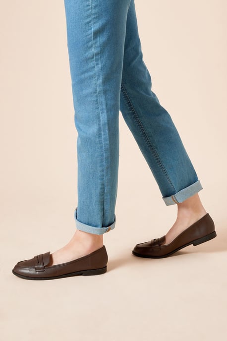 Dorothy Perkins Womens Loafer Flats Black Synthetic Day to Night Spring Summer - Image 2