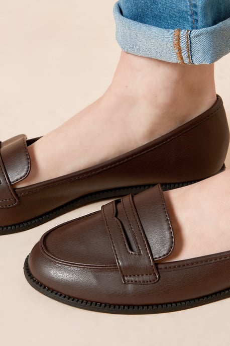 Dorothy Perkins Womens Loafer Flats Black Synthetic Day to Night Spring Summer - Image 4