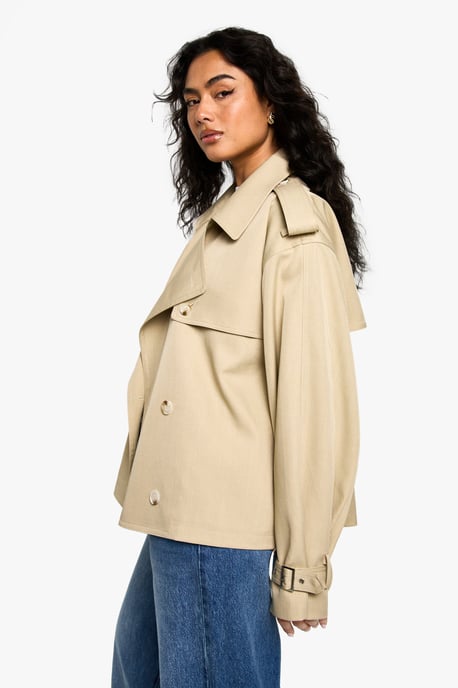 Short Belted Trench Coat - Image 1