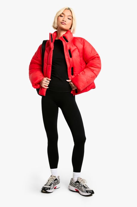 Quilt Detail Puffer Jacket - Image 3