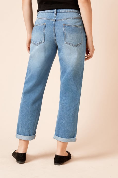 Boyfriends Ankle Grazer Fold Up Jeans - Image 3