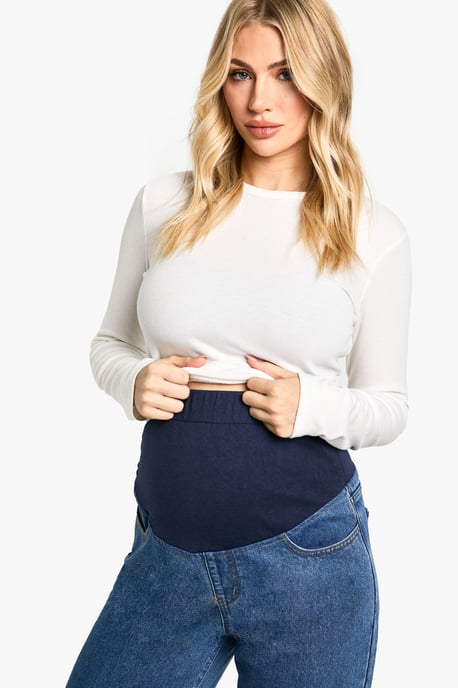 Maternity Over The Bump Straight Leg Jeans - Image 4