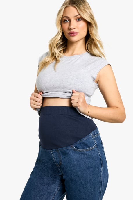 Maternity Over The Bump Straight Leg Jeans - Image 4