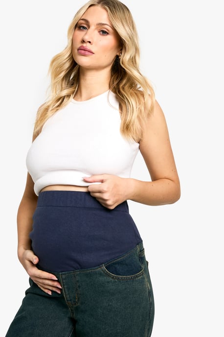 Maternity Over The Bump Split Hem Straight Leg Jeans - Image 4