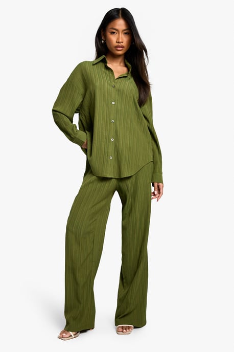 Woven Crinkle Textured Shirt - Image 3