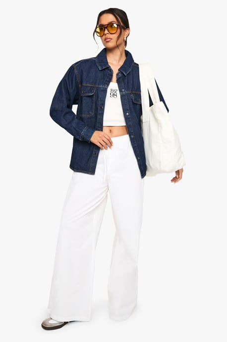 Oversized Denim Shirt - Image 3