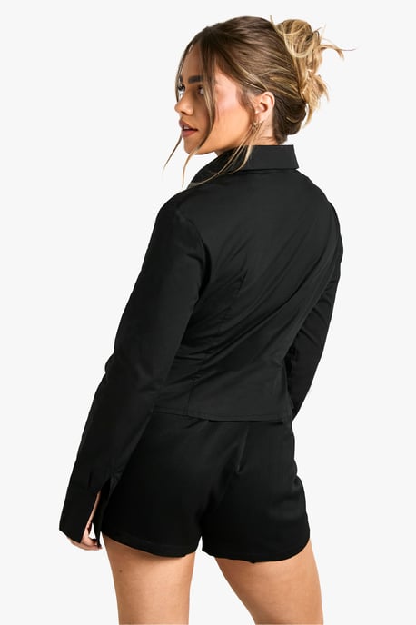 Petite Fitted Ruched Shirt - Image 2
