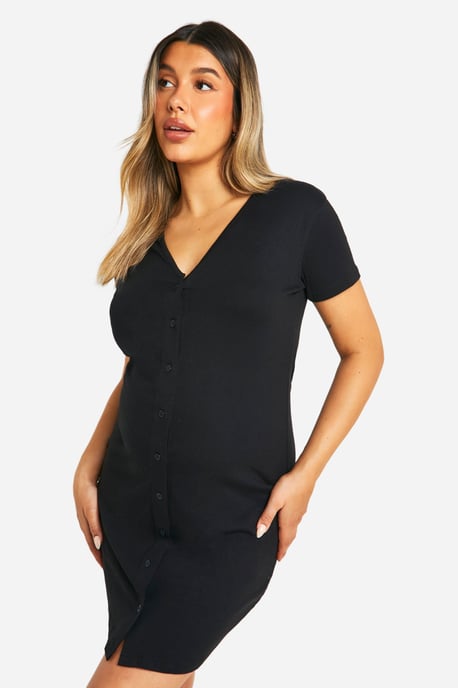 Maternity 2 Pack Button Front Nightie - Image 3