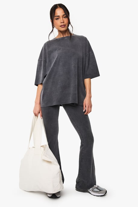 ACID WASH FLARED LEGGING - Image 3