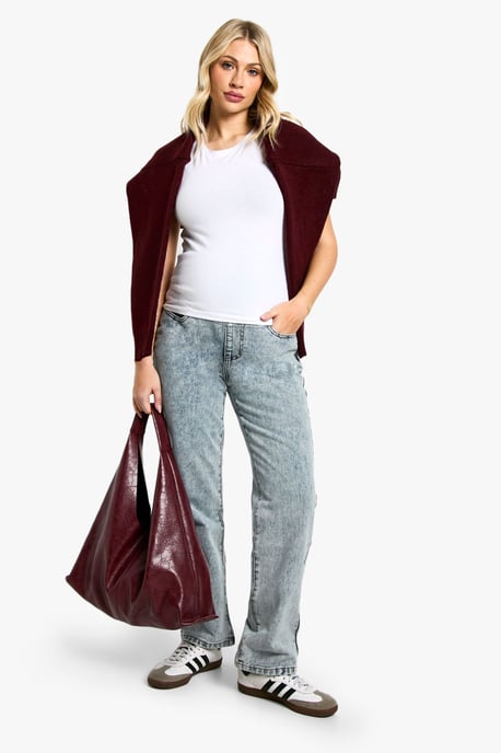 Maternity Over The Bump Mom Jeans - Image 3